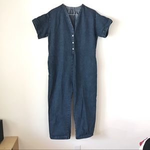 Ilana kohn Henry denim short sleeve jumpsuit M